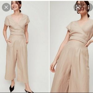 Tan Wilfred Brax Jumpsuit Size 0